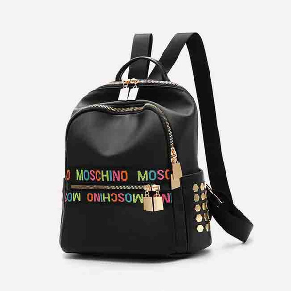 Newest Fashion designer Shoulders Bags Women Backpacks For Teenage Girls With Double Zipper Leather Colleage Bags Ladies Travel Backpack