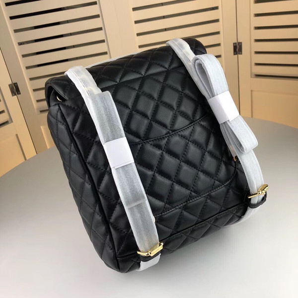 Original quality luxury brand women leather backpack Designer Double Shoulder Bag Fashion leather back pack