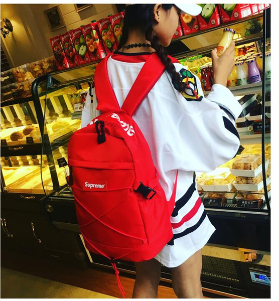 backpacks men and women Backpack Style school bags kanye west brand Fashion bags Mountaineering bag