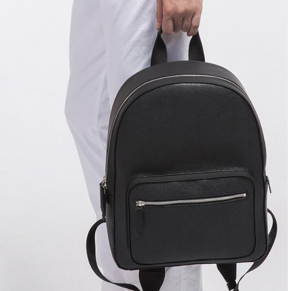 Fashion High quality New Fashion Famous Brand Backpacks Black Brown Women Men Bags female PU Leather Ladies Travel Bag