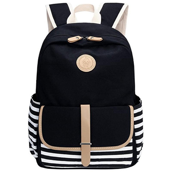 Fashion Bags Backpack Style Women Lightweight Canvas Laptop Bag Shoulder Daypack School Backpack Causal Handbag