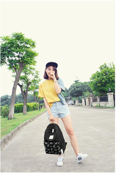 Printing Backpack Canvas Feminine Backpack Teenage Fashion Backpacks for Teen Girls Children's Back To School Bags for Teenagers