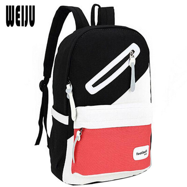 WEIJU 2017 New Brand Casual Women Backpack Preppy Style Canvas School Bags Bagpack Travel Backpacks Female YA0249