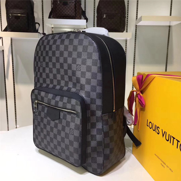 2019 Designer Backpack Mens Luxury Backpack Famous Brand Double Shoulder Bags Male Brand School Bags Leather Shoulder Bag