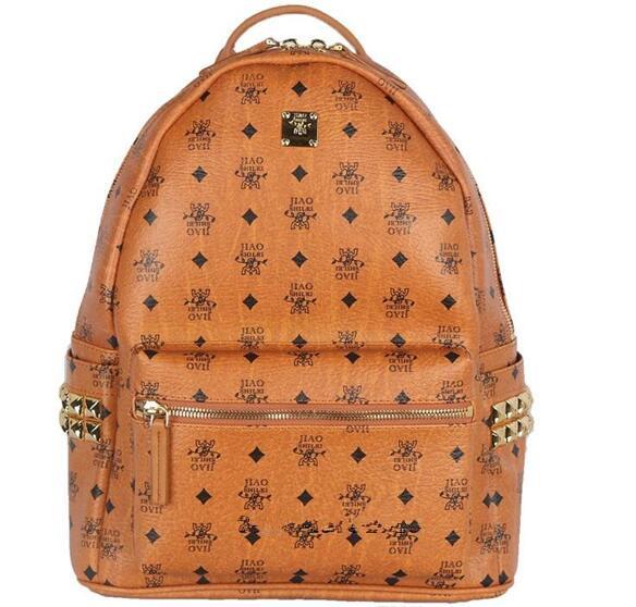 2017 summer new arrival Fashion punk rivet backpack Print MC school bag unisex backpack student bag men travel STARK BACKPACK