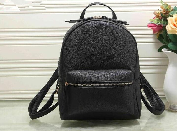 Women Leather Schoolbag Soho Bag Disco Shoulder Bag Purse Mini Backpack 1369