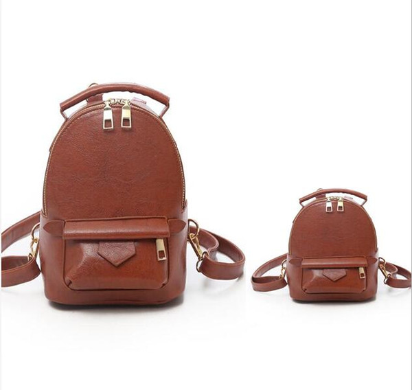 3 sizes High quality brand Womens Backpacks Women Bags female PU Leather Ladies Travel Bag 36CM