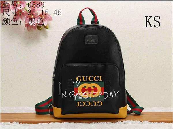 2018 New Hot Sell Classic Fashion bags women men PU Leather Backpack Style Bags Duffel Bags Unisex Shoulder Handbags SIZE 35*15*45