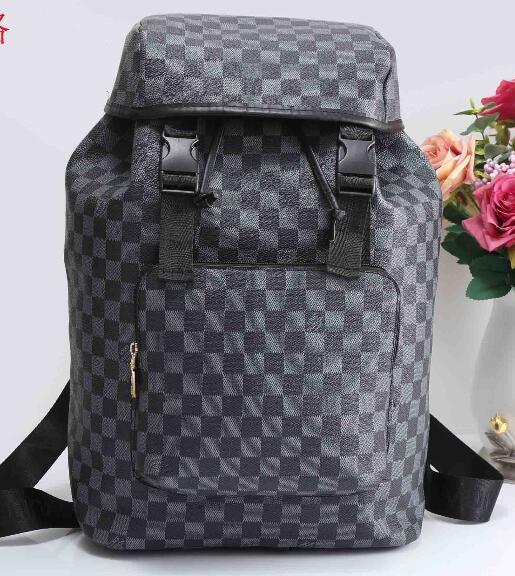 Genuine Leather High Quality 3 size men women's Backpack famous Backpack lady backpacks Bags Women Men back pack 0235