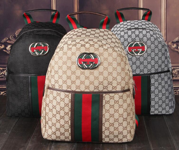 Genuine Leather High Quality 2019 men womens Backpack famous Backpack lady backpacks Bags Women Men back pack 98565