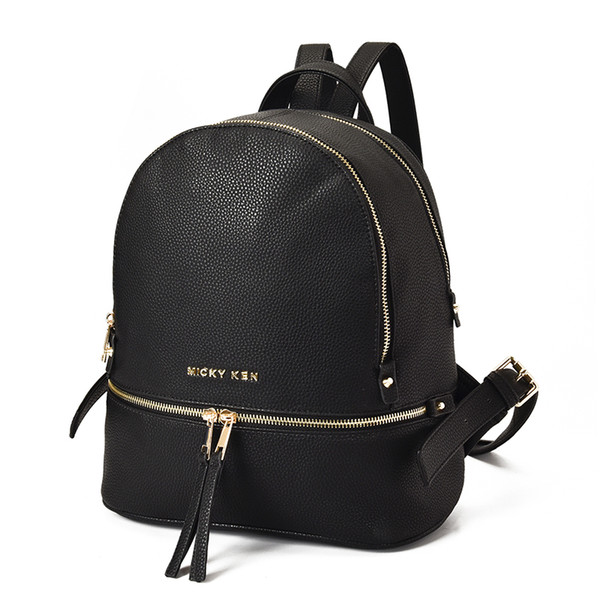 18 new Fashion women famous brand MICKY KEN backpack style bag handbags for girls school bag women luxury Designer shoulder bags purse