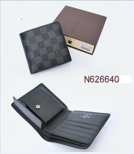 2019 Male Genuine Leather wallet Casual Short Card holder pocket Purse wallets for men free shipping 007..