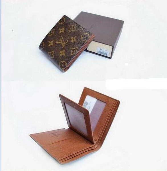 2019 Male Genuine Leather wallet Casual Short Card holder pocket Purse wallets for men free shipping 10825