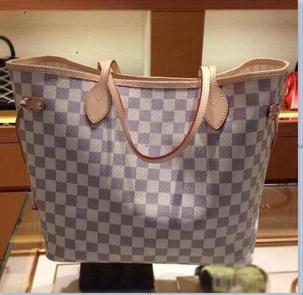 2019 Original 2018 free ship NEVER FULL cowhide leather handbags color leather shopping bag Never single shoulder bag 12