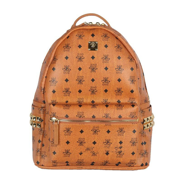 2018 brand hot New Arrival Fashion WomenMC summer new arrival Fashion punk rivet backpack school bag unisex backpack student bag