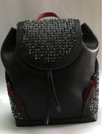 Fashion lovers backpack bags high quality famous red bottom luxury brand lovers chains bag fashion studded rivets women and men handbag