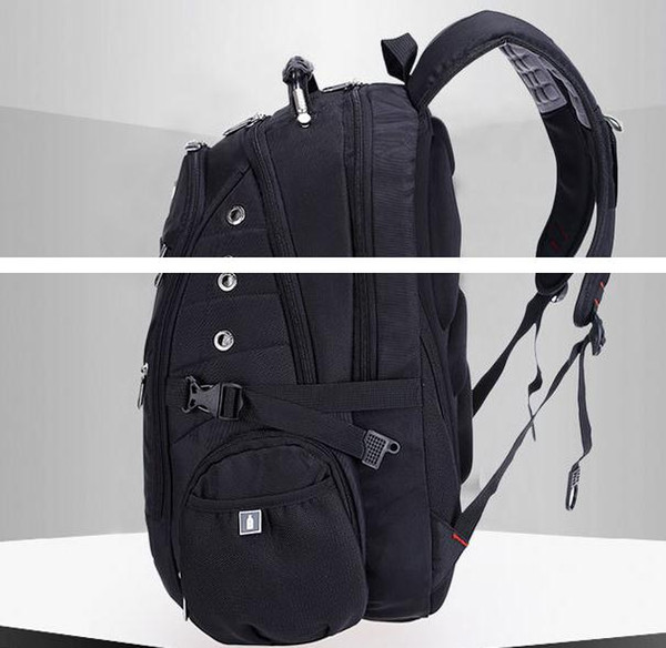 Wholesale- Top quality Swiss Multifunctional laptop bag Backpack for 15.6 inch laptop Schoolbag Travel Bags