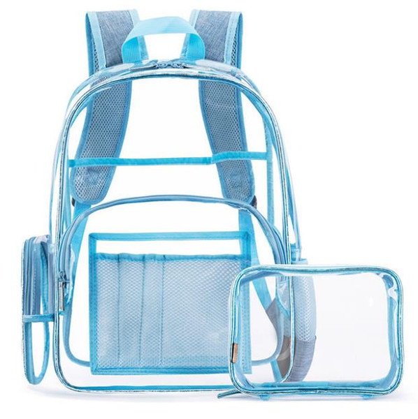 Transparent waterproof School bag 2019 new fashion backpack pvc jelly beach bag