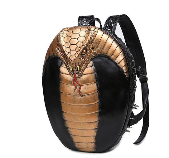 Wholesale- Fashion Cool Snake Bag Women Backbag 3D Animal Backpacks School Backpack for Girls Students Children's School Laptop Backpack