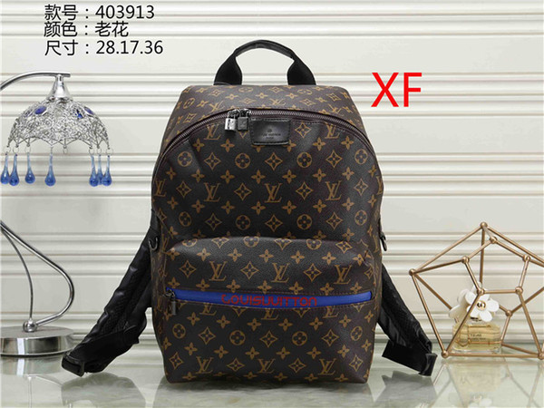 Wholesale Old flower Backpack Fashion Men Women L brand V Fashion Shoulder bag brand designer package high end quality schoolbag