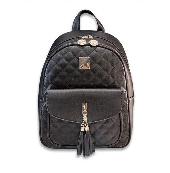 2019 new shoulder bag female PU Korean version of the tide wild backpack fashion casual bag travel bag