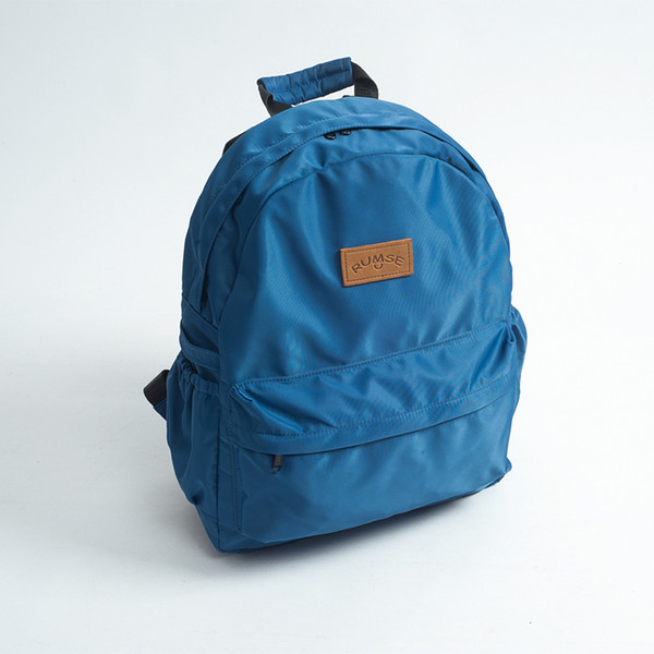 Nylon Oxford Cloth Original Leather Bag Backpack Shoulder Bag Simple And Light Students Fresh And Large Capacity YKK Zipper Solid Color