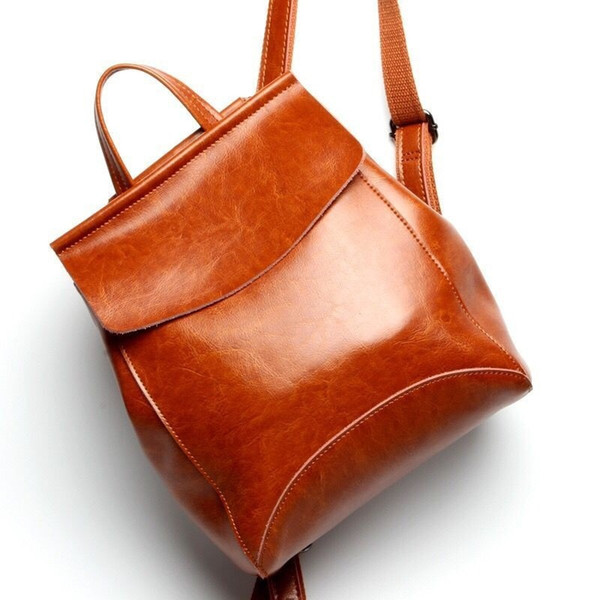 New arrival Genuine Leather Backpacks Women Korean Style Fashion Rucksacks School Backpack For Girls Mochila Brand Designer Bags