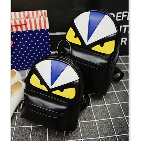 New Fashion Brand Designer Unique Little Monster Backpack Women Men Cute Bird Face Backpack School Bags for Women