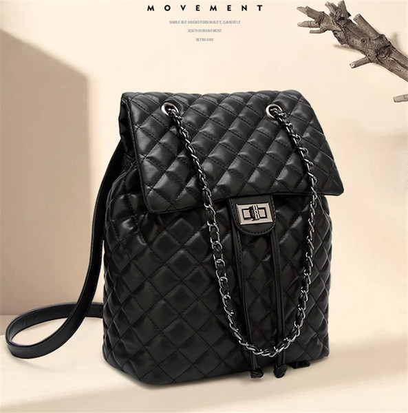 Luxury Designer Fashion Womens Bag Double Shoulder Bags Fashion Linger Chain Style Single Shoulder Womens Backpacks Handbag Famale Girls Bag