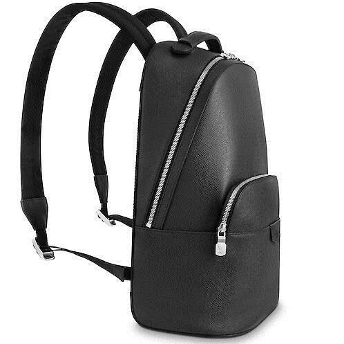 M33425 ANTON BACKPACK MEN BLACK BACKPACKS FASHION SHOWS OXIDIZED LEATHER BUSINESS BAGS HANDBAGS TOTES MESSENGER BAGS