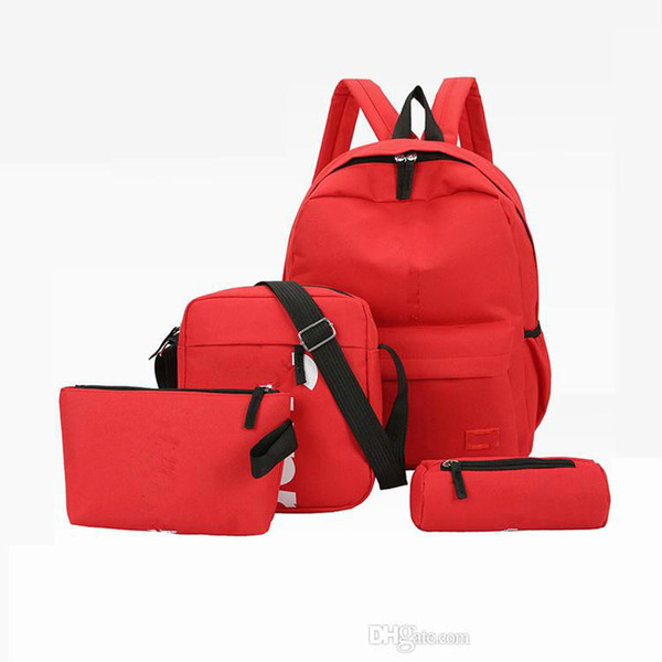 New four-piece SUP brand lette
8000
r backpack casual breathable canvas universal multi-purpose backpack student bag free shopping