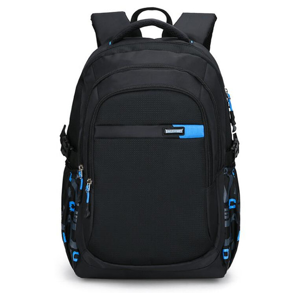 Backpack Backpack Men Fashion Trend Large Capacity Junior High School Student Bag Male High School Student Campus Bag Computer Bag