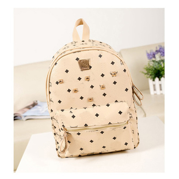 Brand Hot Summer Fashion Women School Bags Hot Punk Style Men Backpack Designer Backpack PU Leather Lady Bags