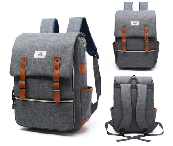 New Canvas Backpack Designer Double Shoulder Bags Teenager School Bags High Quality Outdoor Backpack 3 Colour Available