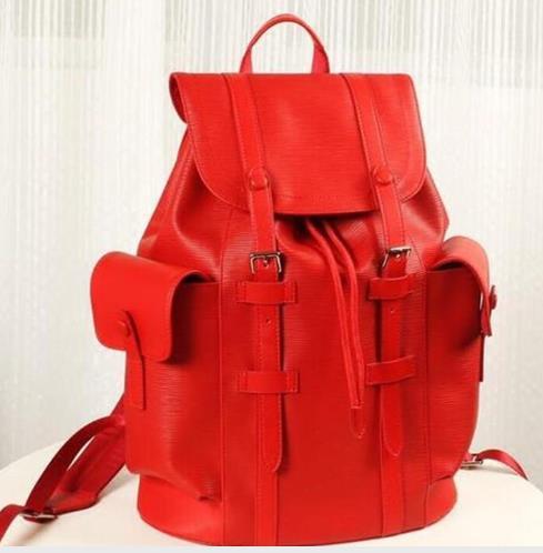 Wholesale 2019 high quality brand men and women shoulder bag fashion luxury leather backpack women's printed leather backpack
