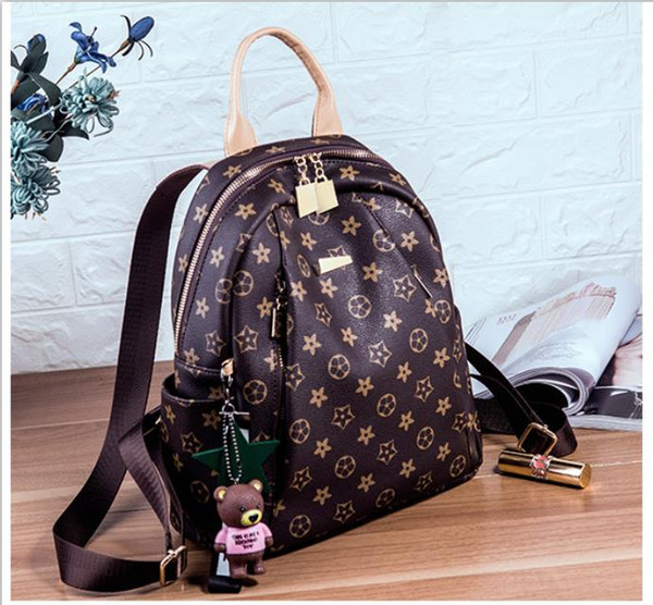 Designer Backpack The Hottest Ladies Luxury Backpack Printing Single Pull Backpack Travel Outdoor Bag Multi-bag Large Capacity Commuter Bag