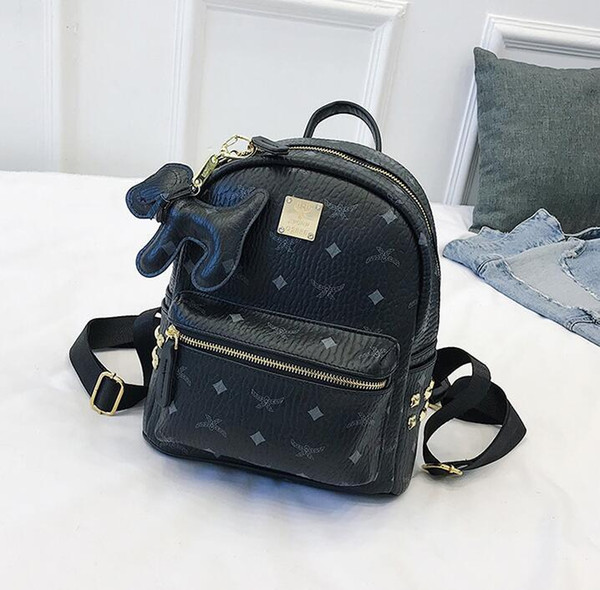 MC backpack brand new arrivel designer fashion korean men school backpack hot selling brand Punk rivet women shoulder daypack student bags