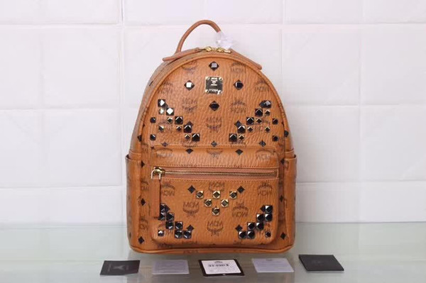 Genuine Leather High Quality 3 size 2018 Luxury Brand men women's Backpack famous Backpack Designer lady backpacks Bags Women Men back