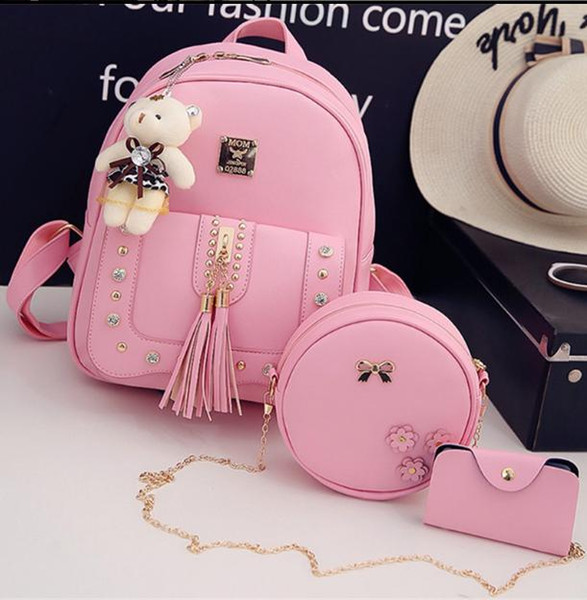 2019 Pink Princess Shoulder Bag Liu Nai Tassel Wild Girl Student Bag College Wind Sweet Lady Bag chao35