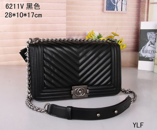 Brand Women Letter Messenger Bag Shoulder Bag Fashion Chain Bag Women Small Package Purse With Free Shipping #1388 Shoulder Bags For