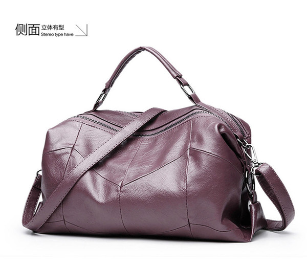 Wholesale 2018 Europe And The United States New Women's Bag Retro Oil Wax Leather Handbag Shoulder Diagonal Package