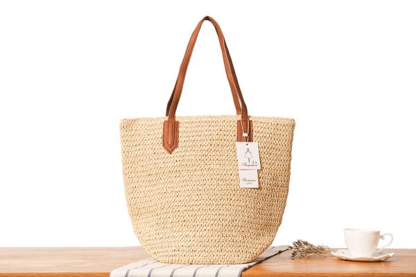 New European and American straw braided women's single shoulder woven bag beach bag casual bag