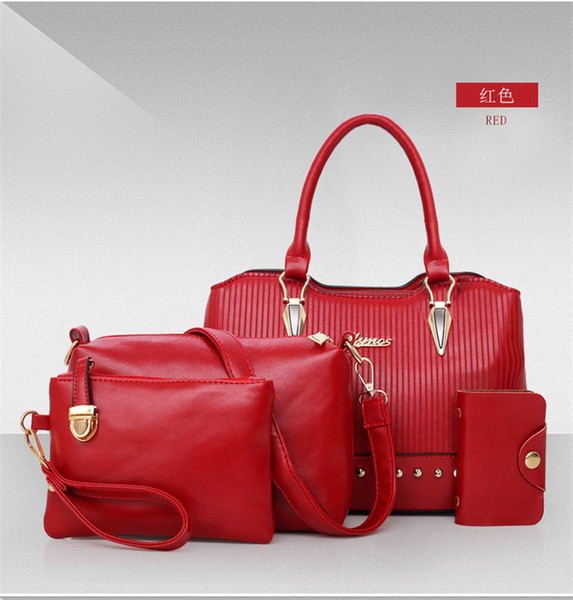 2018 New European And American Fashion Three-Piece Mother Bag Simple Shoulder Diagonal Bag Ladies Handbag