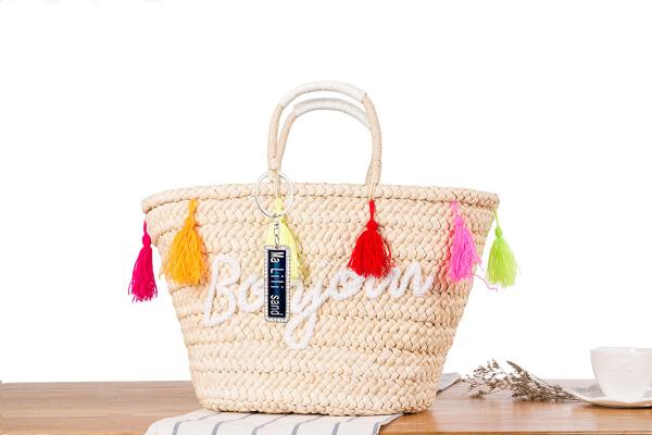 Wholesale New Anti-Lost Simple Fashion Straw Woven Bag Wool Ball Leisure Bag Beach Bag