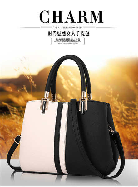 Wholesale 2019 New PU Bag Small Square Bag Creative Handbag Fashion Simple Messenger Bag