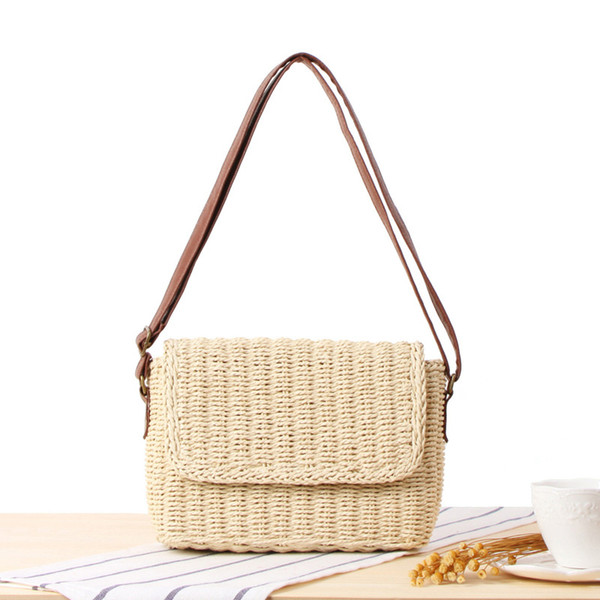 Bohemian Crossbody Bags For Women Beach Bags Summer Straw Bolsos Mujer Weave Knitting Women Shoulder Messenger Bags 2018 W311