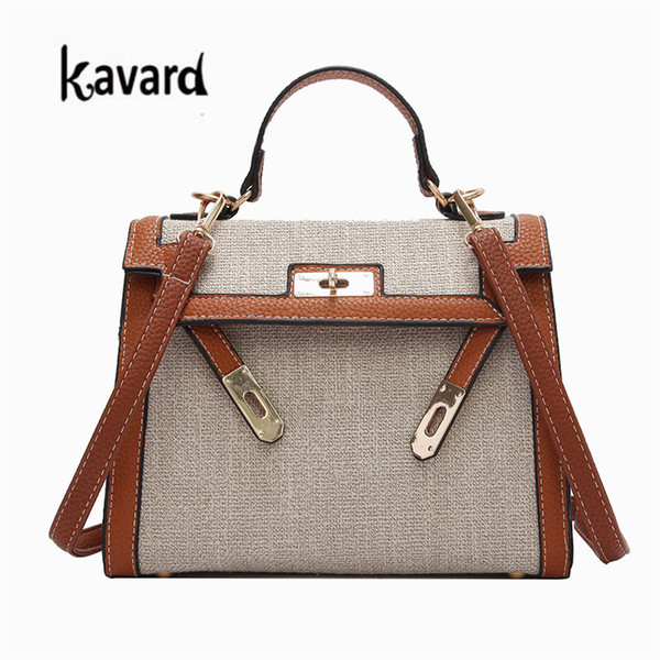 KAVARD Brand Fashion Crossbody Bags for Women plaid PU Leather Shoulder beach Bags Women Handbags Ladies Messenger Bags ladies