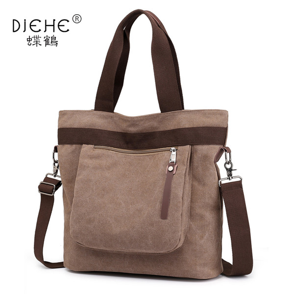 New Summer Female Canvas Bag Casual Female Handbags Fashion Women Beach Bag Lady Crossbody Bags Messenger Bags bolsas feminina