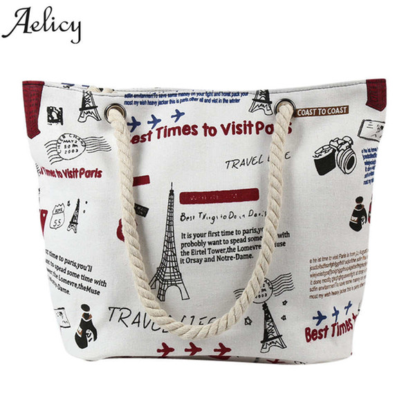 Aelicy 2018 New Fashion Casual Beach Bags Women Summer 2018 Shoulder Bags Female Purse and Handbags Vintage bolsa feminina