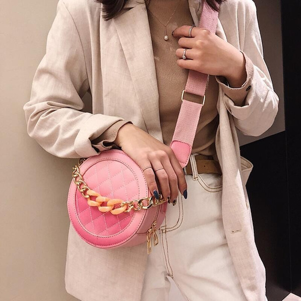 Luxury Handbags Women Bags Designer 2019 New Spring Summer Round Crossbody Bags For Girls Purses Beach Bags For Women Sac A Main